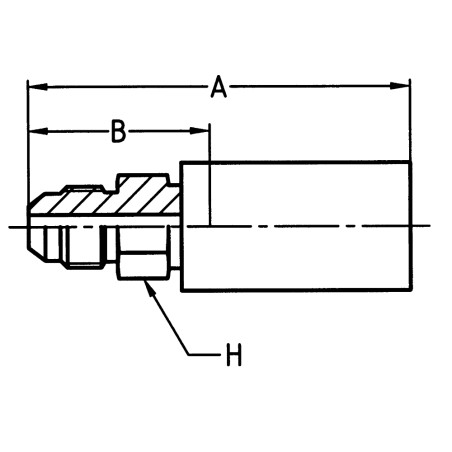 Zaciskane termoplastyczne łączniki do węży hydraulicznych, seria YX - 103YX-4-03