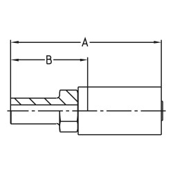 Zaciskane termoplastyczne łączniki do węży hydraulicznych, seria YX - 11DYX-6-03