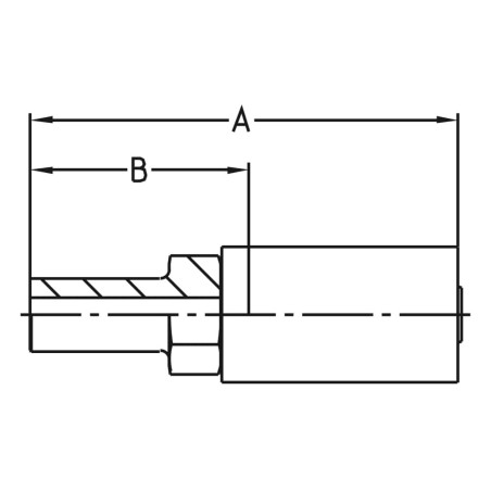 Zaciskane termoplastyczne łączniki do węży hydraulicznych, seria YX - 11DYX-6-03