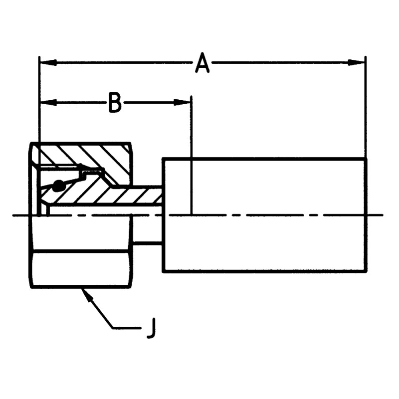 Zaciskane termoplastyczne łączniki do węży hydraulicznych, seria YX - 1C9YX-8-03