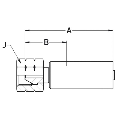 Crimped Thermoplastic UHP Hose Fittings, 8X Series - 1AY8X-6-04