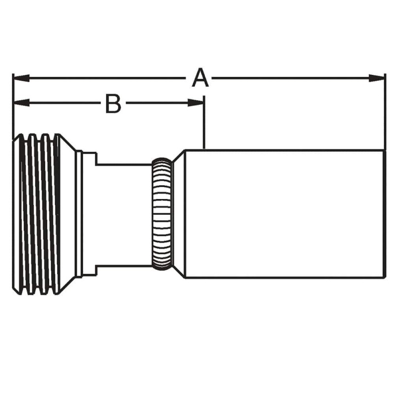 Crimped Thermoplastic UHP Hose Fittings, 5X Series - 1HN5X-48-48