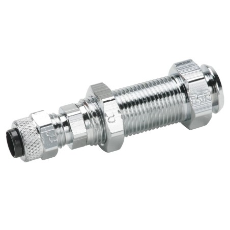 Chrome plated brass couplers for thermoplastic and soft metal tubing, Poly-tite - 392P-4-4