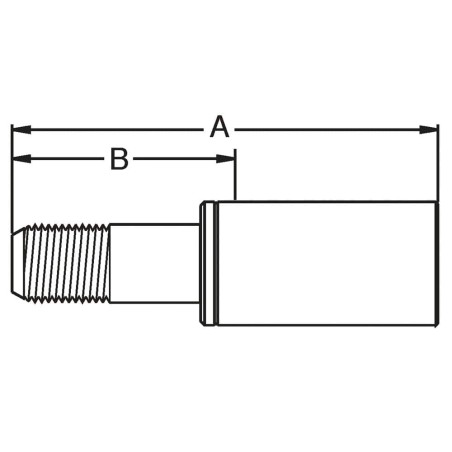 Crimped Thermoplastic UHP Hose Fittings, 5X Series - 6Y25X-16-12C