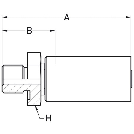 Zaciskane termoplastyczne łączniki do węży UHP, seria łączników LX - 1Y9LX-4-03