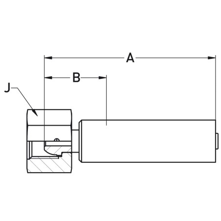 Zaciskane termoplastyczne łączniki do węży UHP, seria łączników LX - 1C3LX-8-025