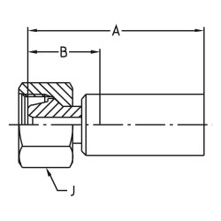 Crimped Thermoplastic Hydraulic Hose Fittings, NX Series - 1C6NX-8-04