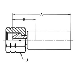 Crimped Thermoplastic UHP Hose Fittings, 3X Series - 1AY3X-8-06C