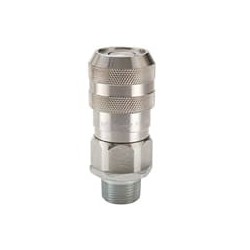 Chemical Compatible 316 Stainless Steel, Non-Spill Quick Couplings (2000 psi) - FS Series Couplers - FS-251-4MP