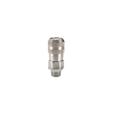 Chemical Compatible 316 Stainless Steel, Non-Spill Quick Couplings (2000 psi) - FS Series Couplers - FS-251-4MP