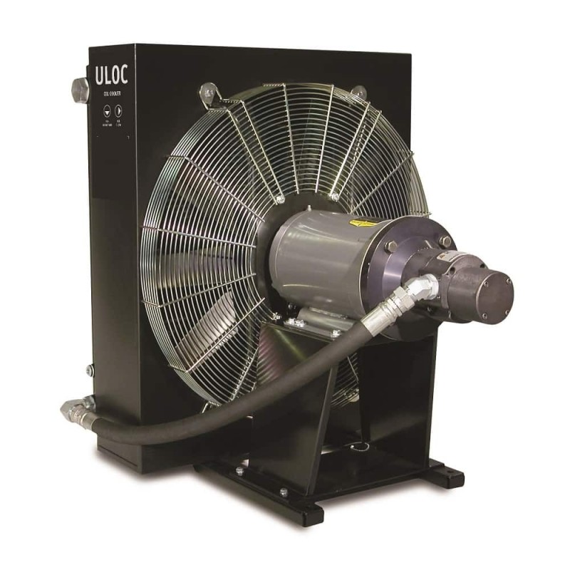 Complete Air Oil Cooler System with AC Motor - ULOC Series - ULOC-007D-M-B-SA