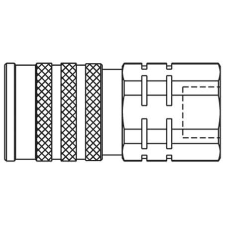 Szybkozłącze hydrauliczne z płaską powierzchnią czołową o profilu ISO 16028, seria FEM/IF - IF10010-125 RV