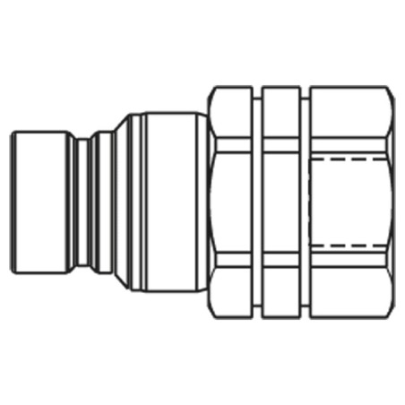 Szybkozłącze hydrauliczne z płaską powierzchnią czołową o profilu ISO 16028, seria FEM/IF - IF7520-100 RV