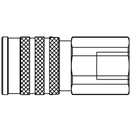 Szybkozłącze hydrauliczne z płaską powierzchnią czołową o profilu ISO 16028, seria FEM/IF - FEM-751-12FB