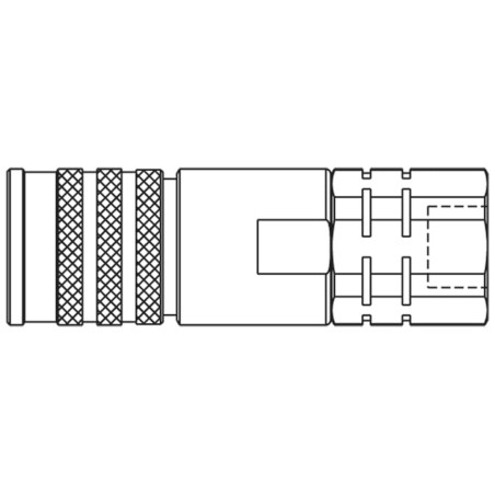 Szybkozłącze hydrauliczne z płaską powierzchnią czołową o profilu ISO 16028, seria FEM/IF - FEC-1001-16FB