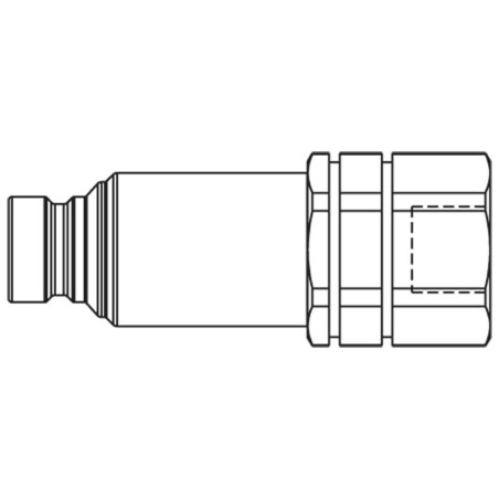 Szybkozłącze hydrauliczne z płaską powierzchnią czołową o profilu ISO 16028, seria FEM/IF - FEC-372-8FB