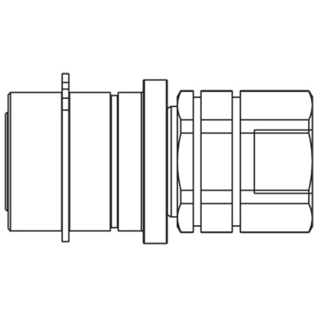 Szybkozłącze hydrauliczne z płaską powierzchnią czołową o profilu ISO 16028, seria FEM/IF - FEMP-751-16FB