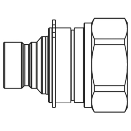 Szybkozłącze hydrauliczne z płaską powierzchnią czołową o profilu ISO 16028, seria FEM/IF - FEMP-752-12FB