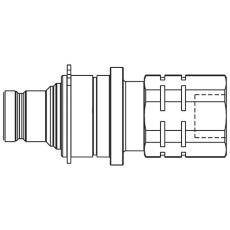 Szybkozłącze hydrauliczne z płaską powierzchnią czołową o profilu ISO 16028, seria FEM/IF - FECP-1002-16FB