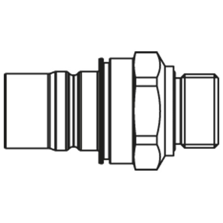 Dry Break Quick Connect Coupling, Series NSE - NSE-752-12MBO