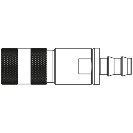 Push-to-Connect Dry Break Quick Coupling, Series NSP - NSP-251-6PL