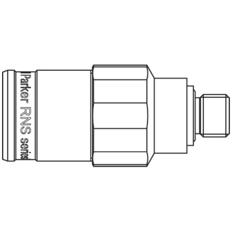 Push-Pull Dry Break Quick Connect Coupling, Series RNS - RNS-251-4MBO