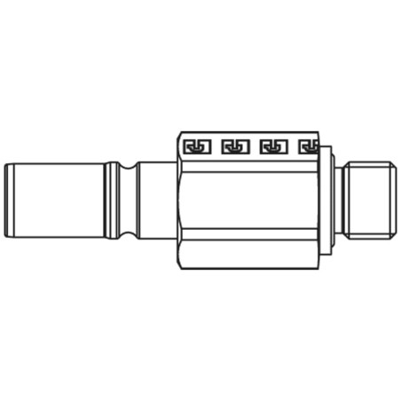 Push-Pull Dry Break Quick Connect Coupling, Series RNS - RNS-252-4MBO