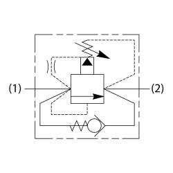 Pilot Operated Relief Valve with Free Reverse Check - A06P2PZN