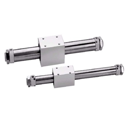 Magnetically coupled rodless cylinder- P1ZS / P1ZG / P1ZT - P1ZM025SAN0500WNBN