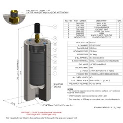 Pulsation Dampers (APD, BPD, CPD, DPD) - APD050-0-0005