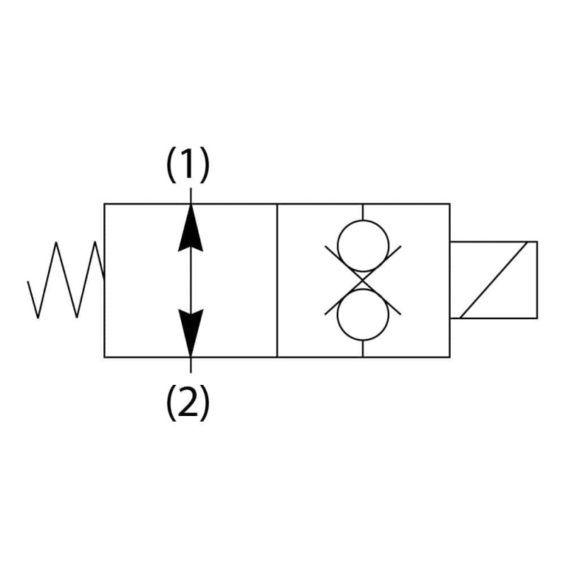 2-drogowy, dwukierunkowy zawór elektromagnetyczny typu grzybkowego - GS027820V