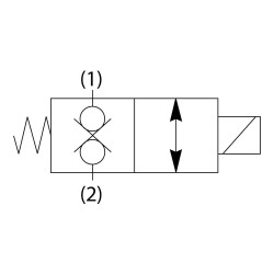 2-drogowy, dwukierunkowy zawór elektromagnetyczny typu grzybkowego - GS027200N