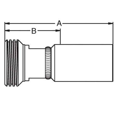 Crimped Thermoplastic UHP Hose Fittings TX Series - 1HNTX-48-48