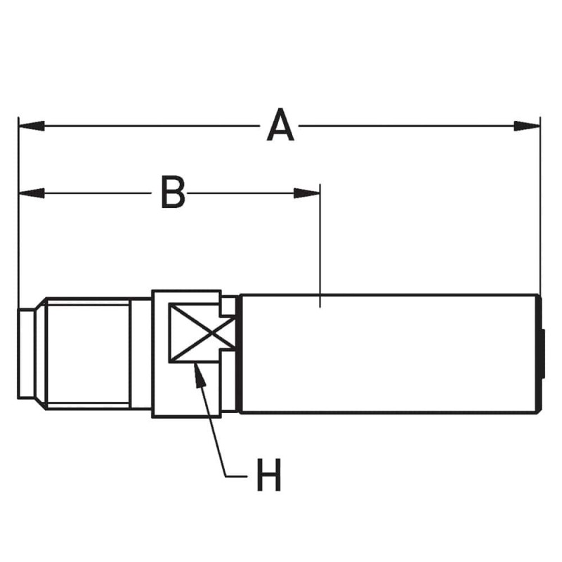 Crimped Thermoplastic UHP Hose Fittings TX Series - 1YHTX-4-025W