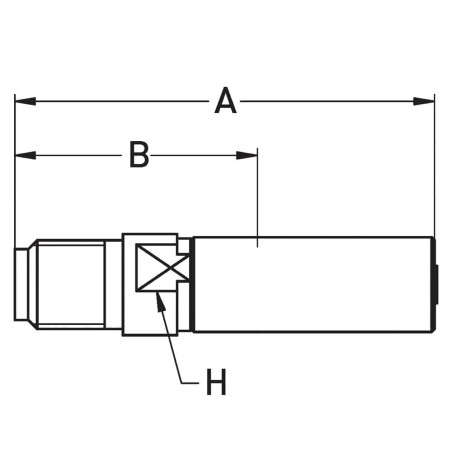 Crimped Thermoplastic UHP Hose Fittings TX Series - 1YHTX-4-025W