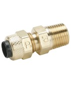 Brass Compression Fittings for Thermoplastic and Soft Metal Tubing - Poly-Tite.