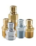 Mold Coolant Quick Couplings, Compact and Extension Thread Ends (water, oil, coolant) up to 200 psi - Moldmate Series Nipples