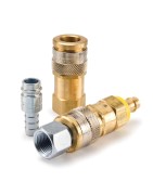 High Flow, Push to Connect, Air Tool & Breathing Air Quick Couplings (pneu) High Flow European Interchange - RF Series Couplers