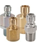 Vacuum to Medium Pressure (Valved or Unvalved) - Brass, Stainless, Steel Quick Couplings (fluids, gas) - EA Series Nipples