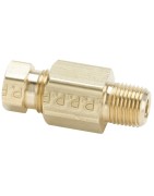 Brass flareless tube fitting, Hi-Duty