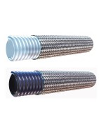 Convoluted PTFE Hose with 316 Stainless Steel Braid - SCW/SCB