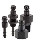Thermoplastic (Acetal and Stainless) Quick Couplings, NPT / Hose Barb / Panel Mount, up to 145 psi - Spectrum Series Nipples