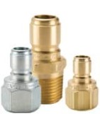 High Flow (Unvalved) - Brass, Stainless Steel, Steel Quick Couplings (hydraulic, fluids) up to 6700 psi - ST Series Nipples