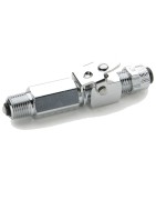 Chrome plated brass couplers for thermoplastic and soft metal tubing, Poly-tite